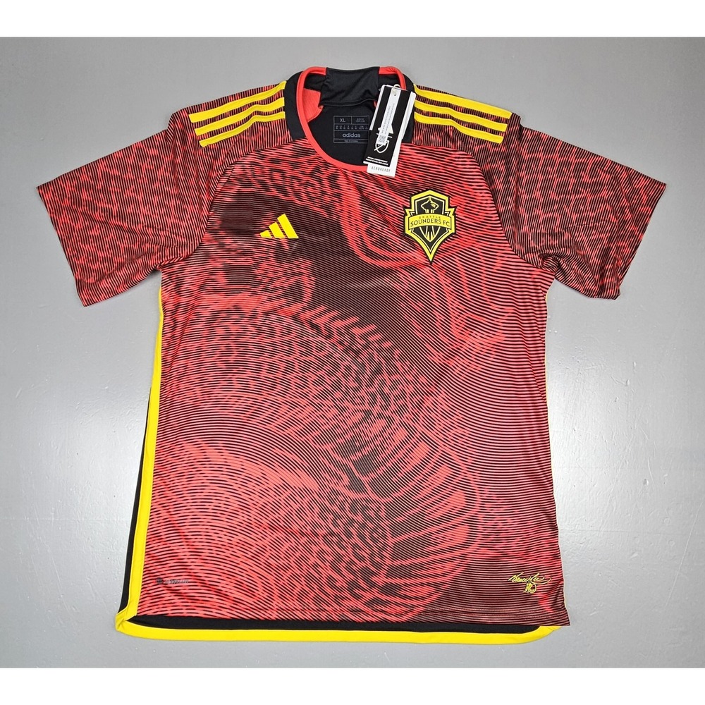 Adidas Seattle Sounders FC Soccer Jersey Mens Large. MLS Bruce Lee Alternative‎